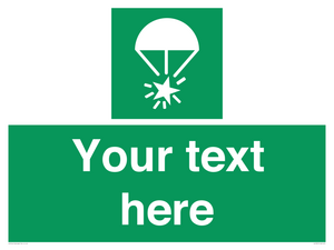 Custom sign safe condition Rocket parachute flare